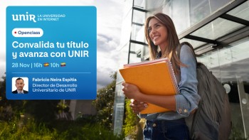 Convalida tu título y avanza con UNIR